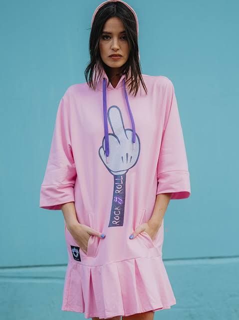 VESTIDO CAPUCHA ROCK AND ROLL MICKEY - SPECIAL