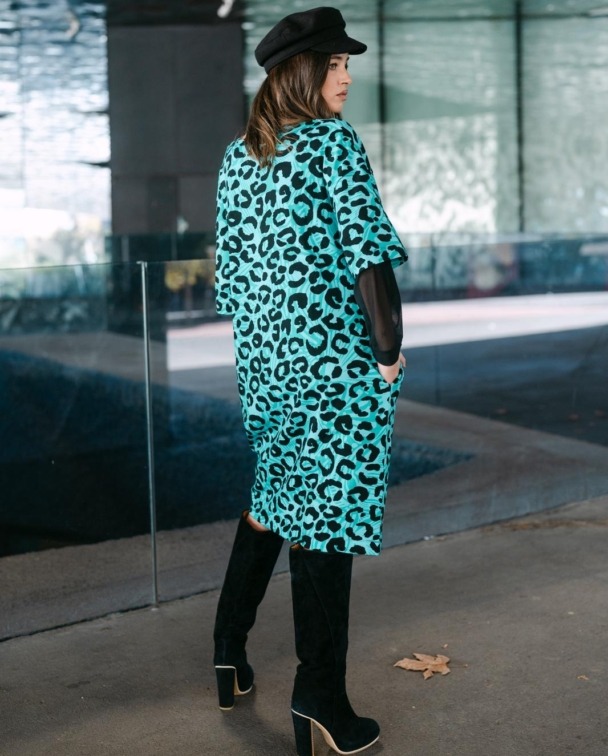 Alternative view of VESTIDO LEOPARD FUSION - SPECIAL