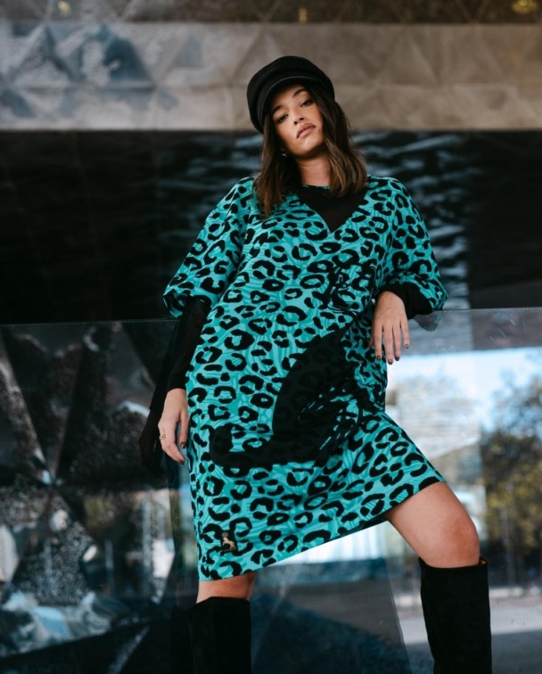 VESTIDO LEOPARD FUSION - SPECIAL