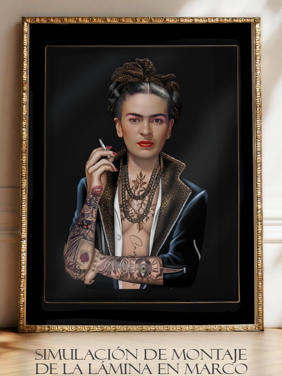 Alternative view of LAMINA FRIDA KAHLO