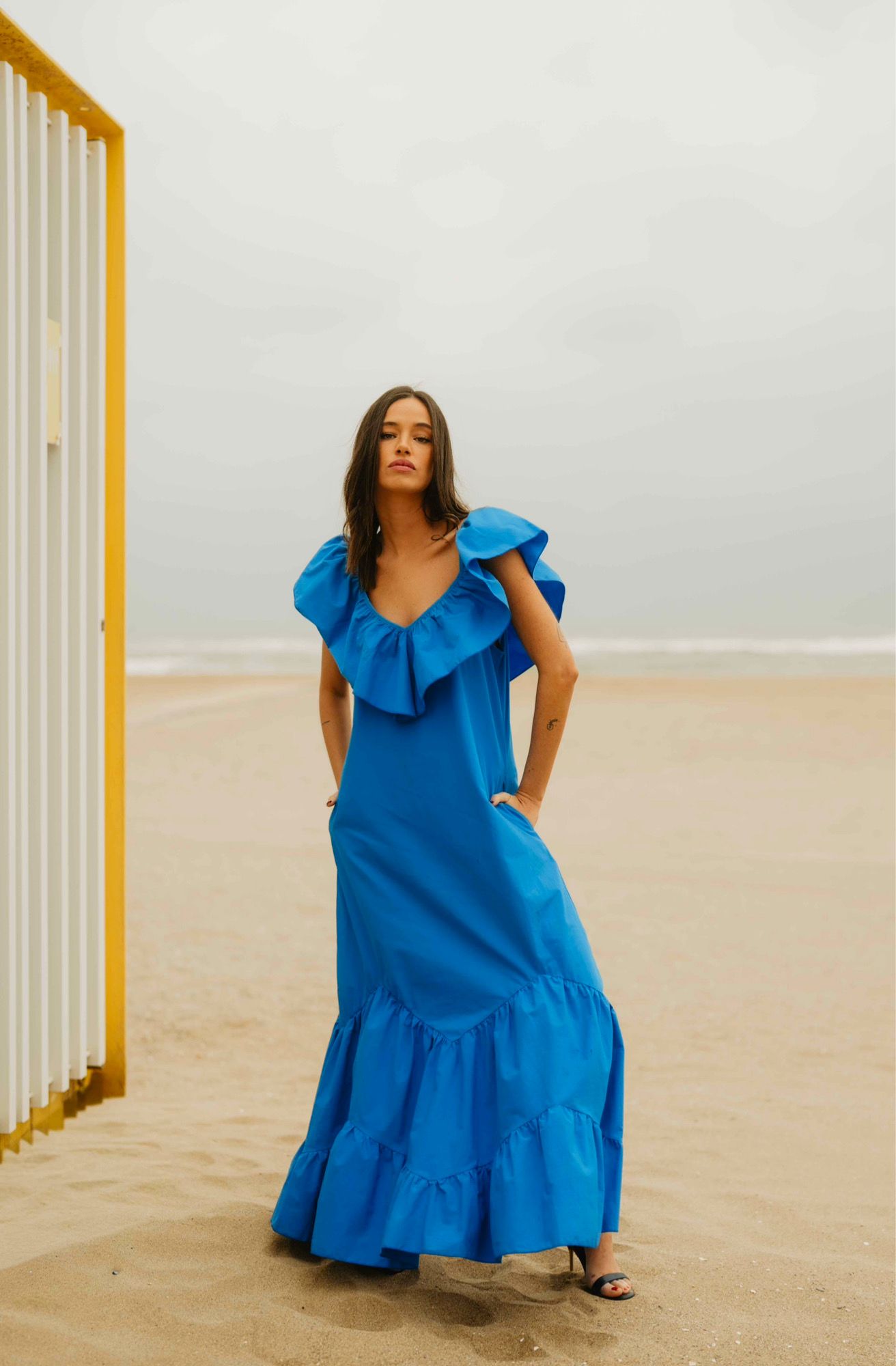 VESTIDO AMALFI COAST KLEIN BLUE - SPECIAL - Imagen 3