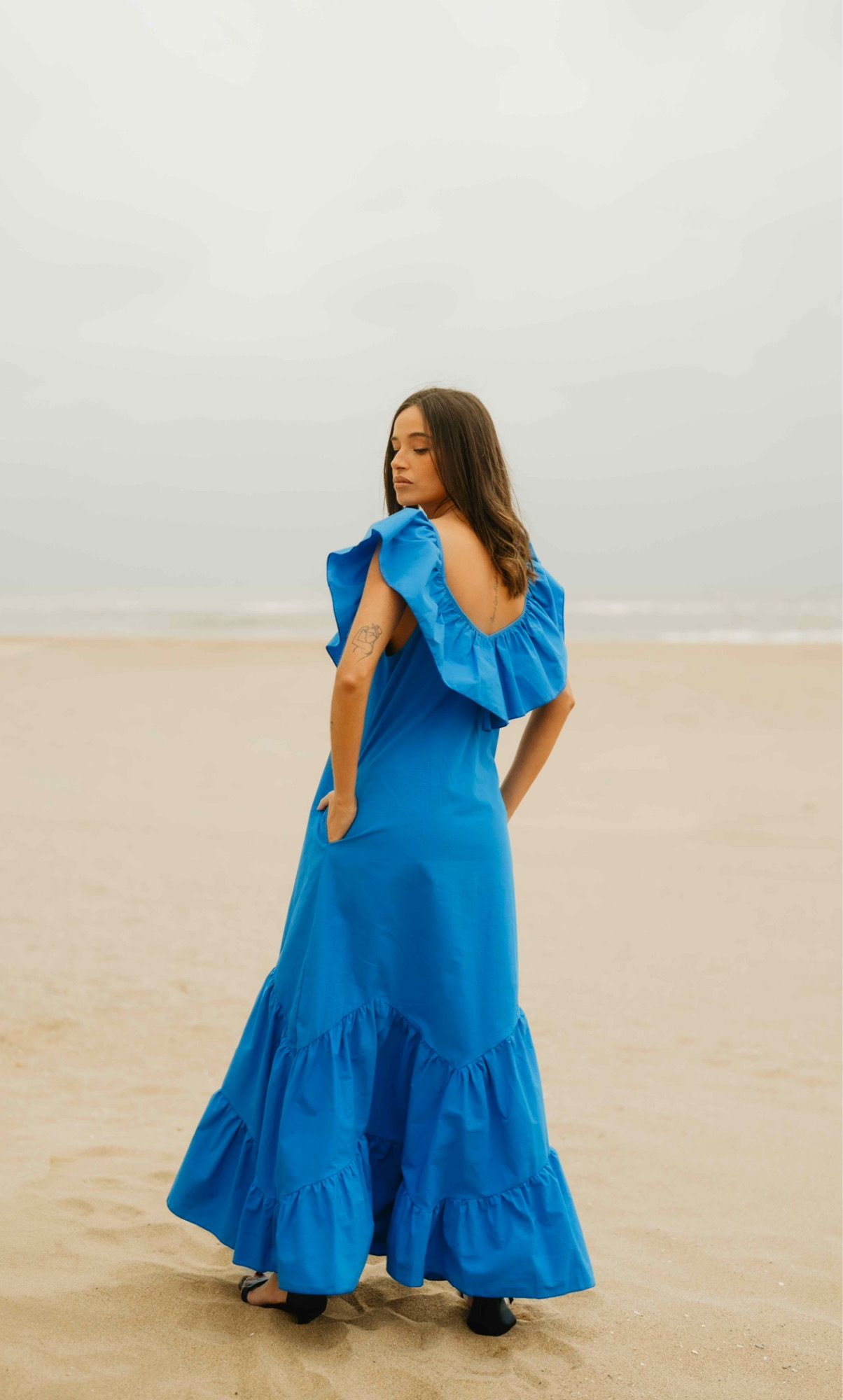VESTIDO AMALFI COAST KLEIN BLUE - SPECIAL - Imagen 5