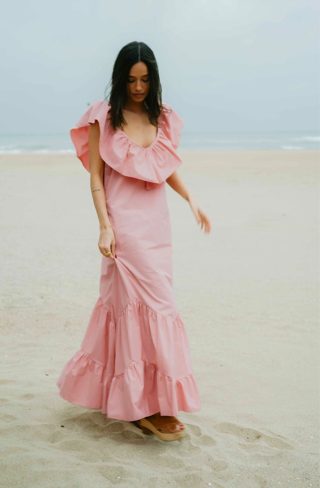 VESTIDO AMALFI COAST NUDE PINK - SPECIAL
