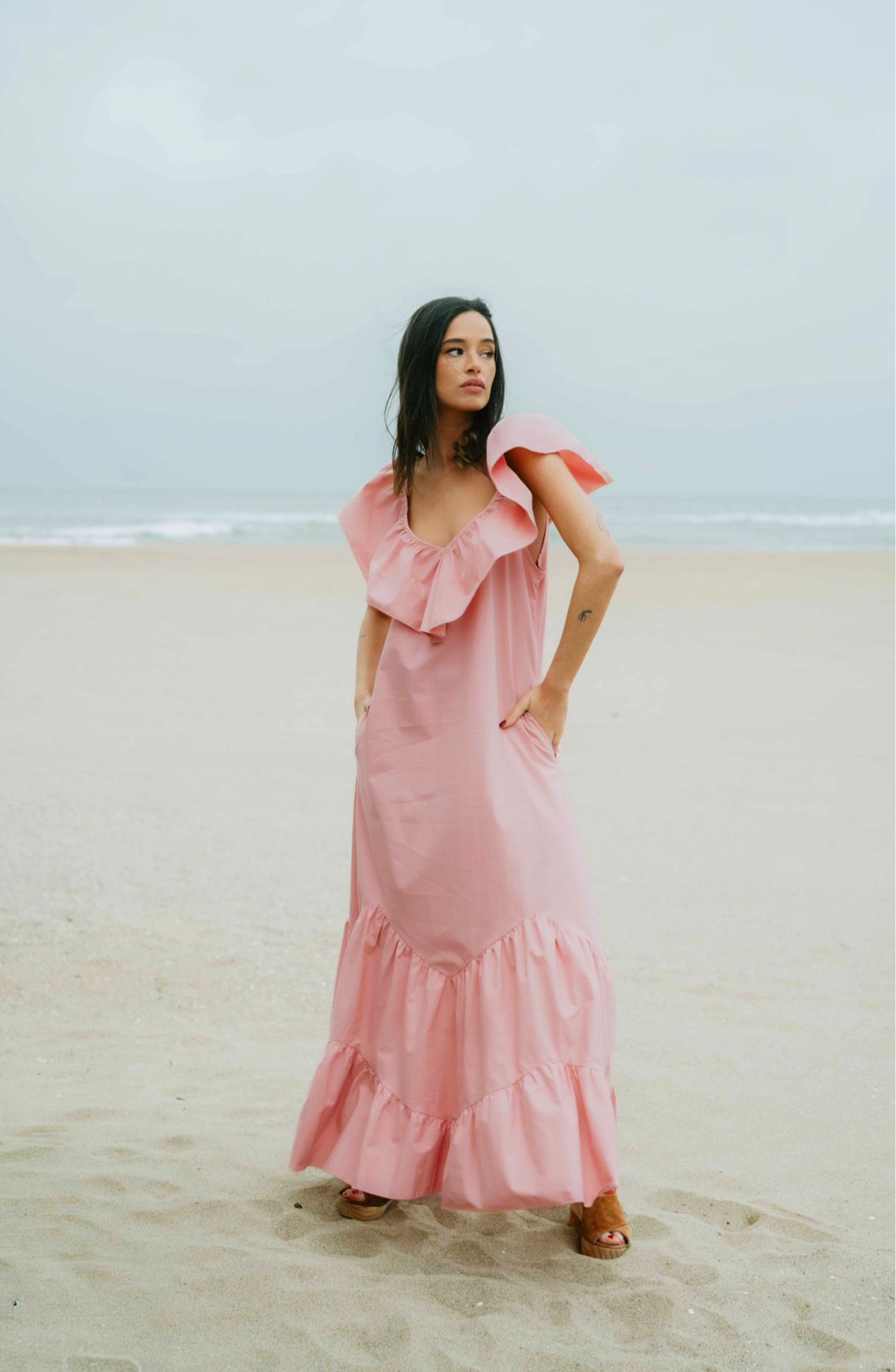 VESTIDO AMALFI COAST NUDE PINK - SPECIAL - Imagen 5