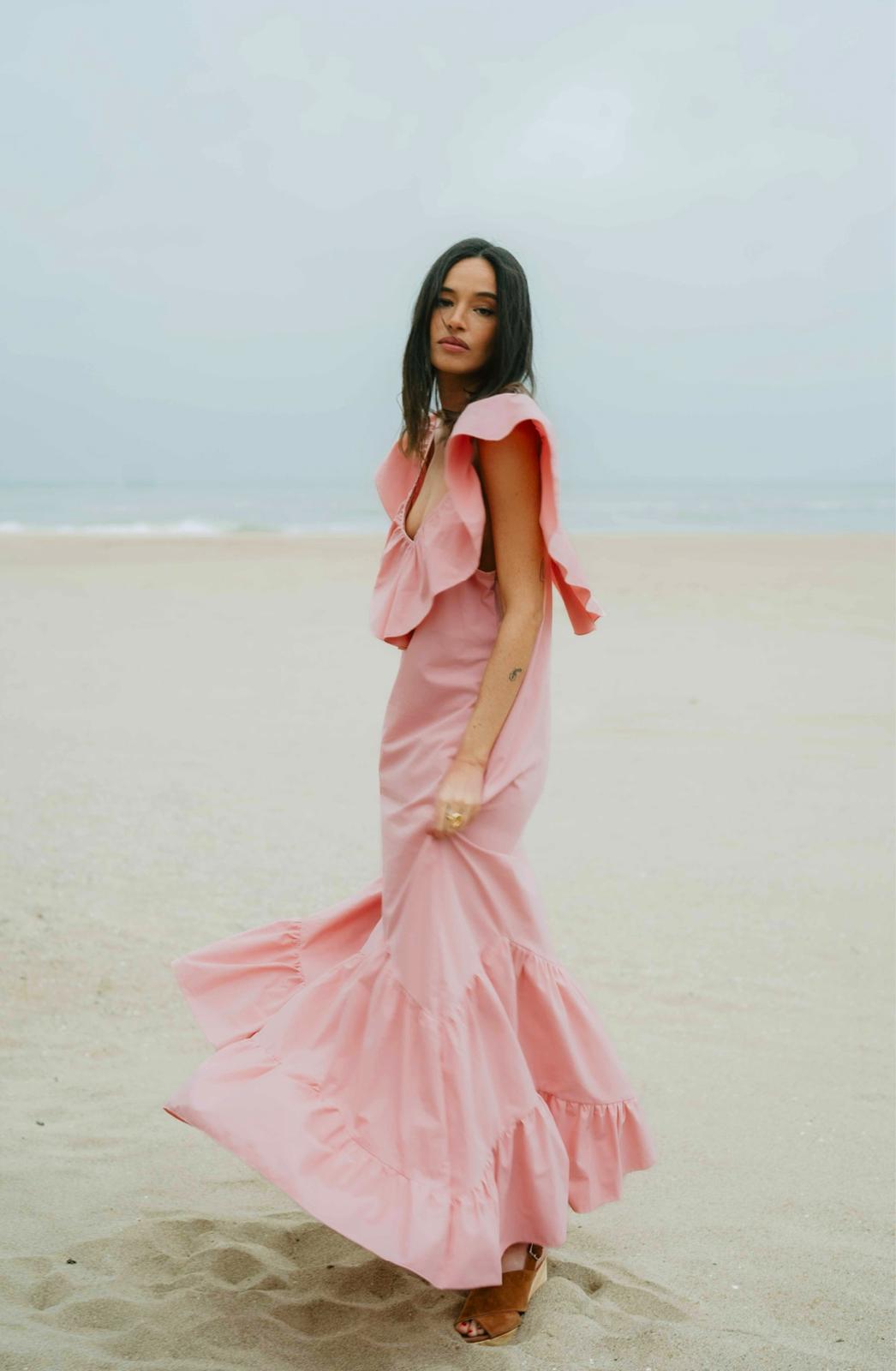 VESTIDO AMALFI COAST NUDE PINK - SPECIAL - Imagen 2