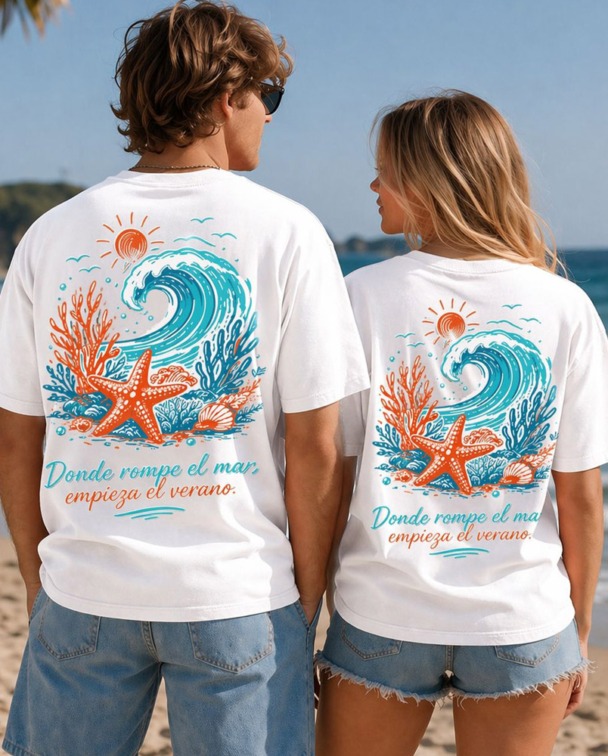 CAMISETA UNISEX NORTE Y SAL BLANCA – YA DISPONIBLE