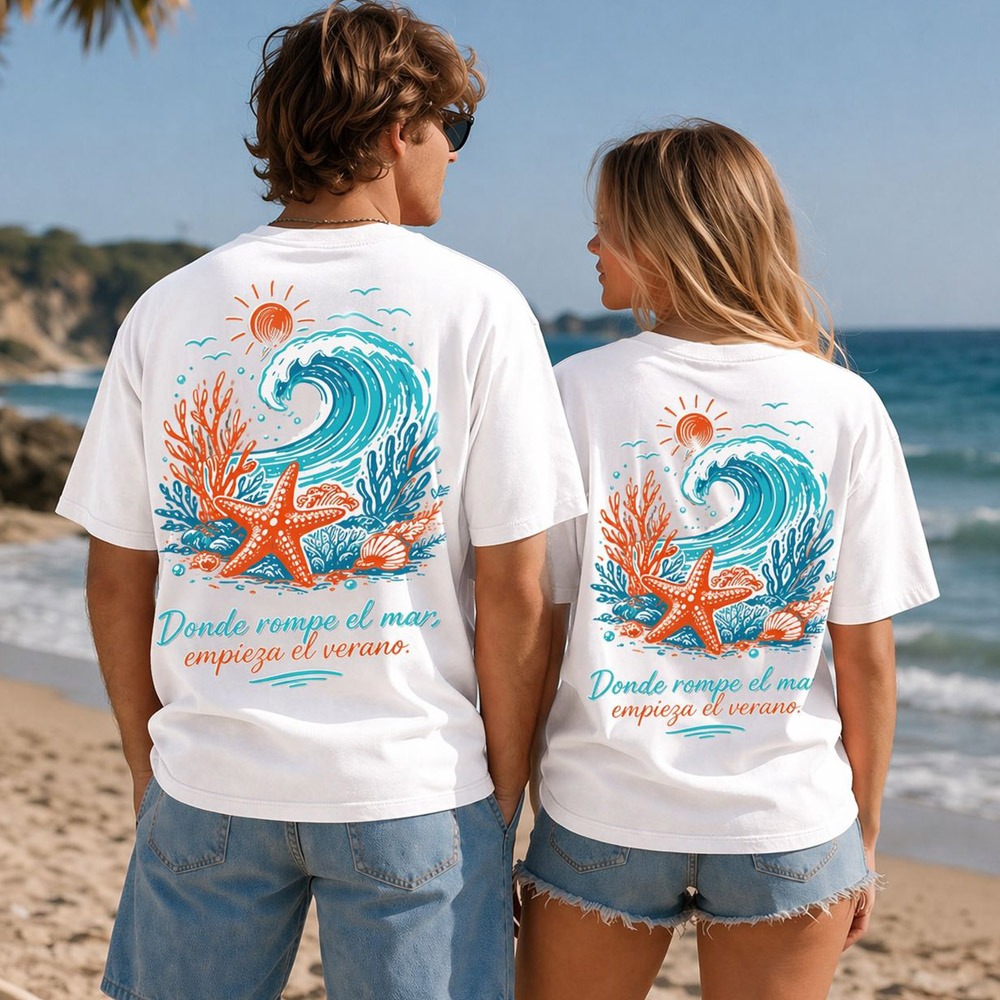 CAMISETA UNISEX NORTE Y SAL BLANCA – YA DISPONIBLE