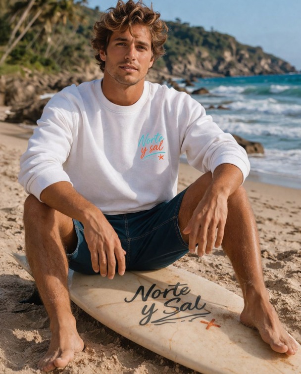 SUDADERA UNISEX NORTE Y SAL BLANCA – YA DISPONIBLE
