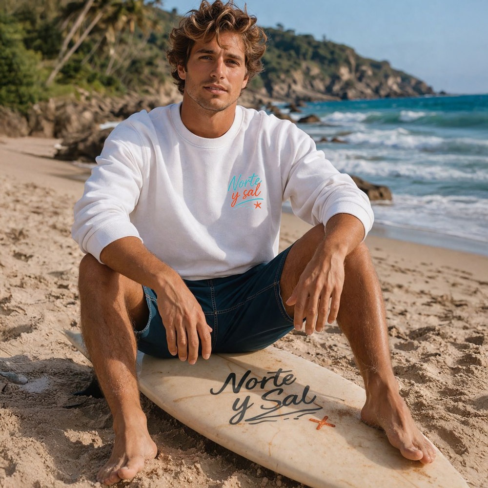 SUDADERA UNISEX NORTE Y SAL BLANCA – YA DISPONIBLE