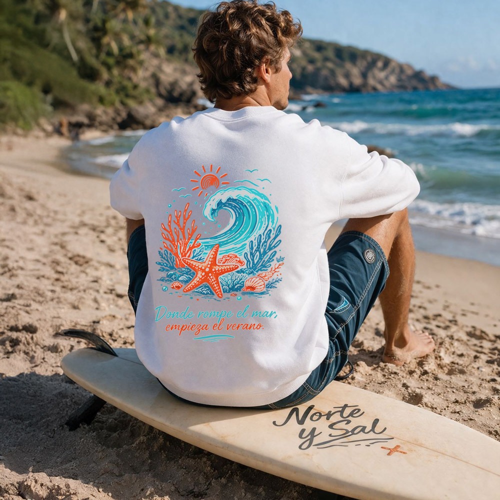 SUDADERA UNISEX NORTE Y SAL BLANCA – YA DISPONIBLE - Imagen 2