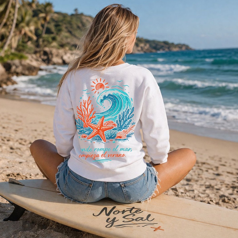 SUDADERA UNISEX NORTE Y SAL BLANCA – YA DISPONIBLE - Imagen 4