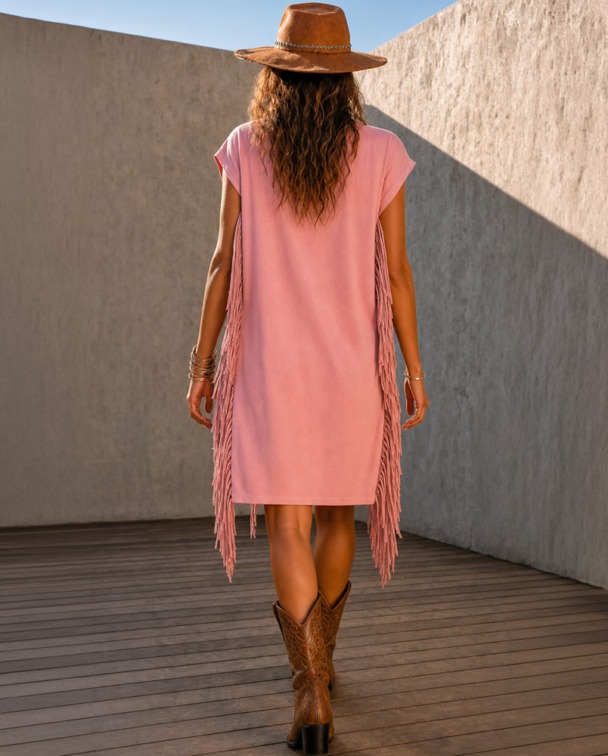 Alternative view of VESTIDO FLECOS WILD SOUL - YA DISPONIBLE