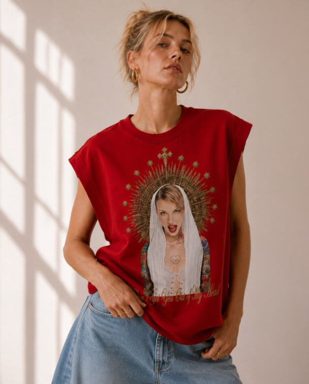 SUDADERA FLECOS HOLY REBEL - PREVENTA