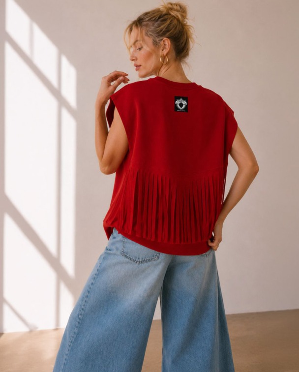 Alternative view of SUDADERA FLECOS HOLY REBEL - PREVENTA
