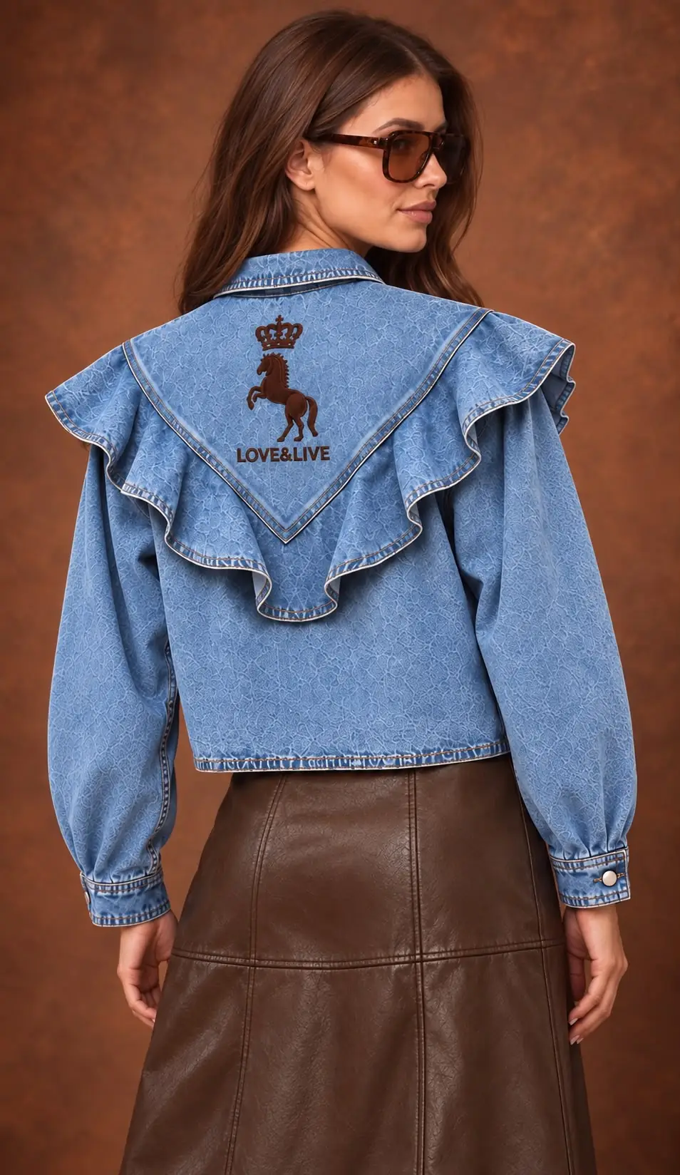 CAMISA DENIM VOLANTES
