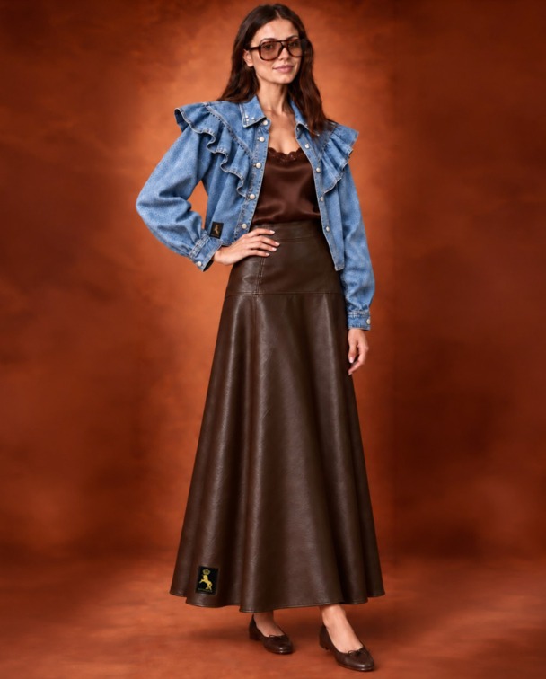 Alternative view of FALDA MIDI ECOPIEL - PREVENTA