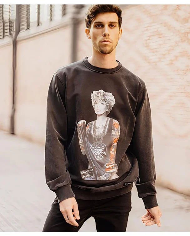 Alternative view of SUDADERA TINA NEGRO FADE OUT - ULTIMAS UNIDADES