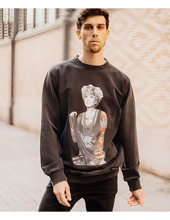 SUDADERA TINA NEGRO FADE OUT - ULTIMAS UNIDADES - Imagen 2