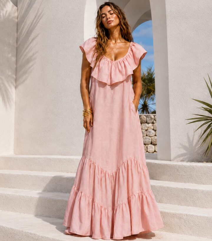 SPECIAL PRICE 𝐀𝐌𝐀𝐋𝐅𝐈 💙🌸 𝐄𝐃𝐈𝐂𝐈𝐎𝐍 𝐋𝐈𝐌𝐈𝐓𝐀𝐃𝐀, ÚLTIMAS UNIDADES. Vestido Amalfi – Edición en Color Nude Pink &…